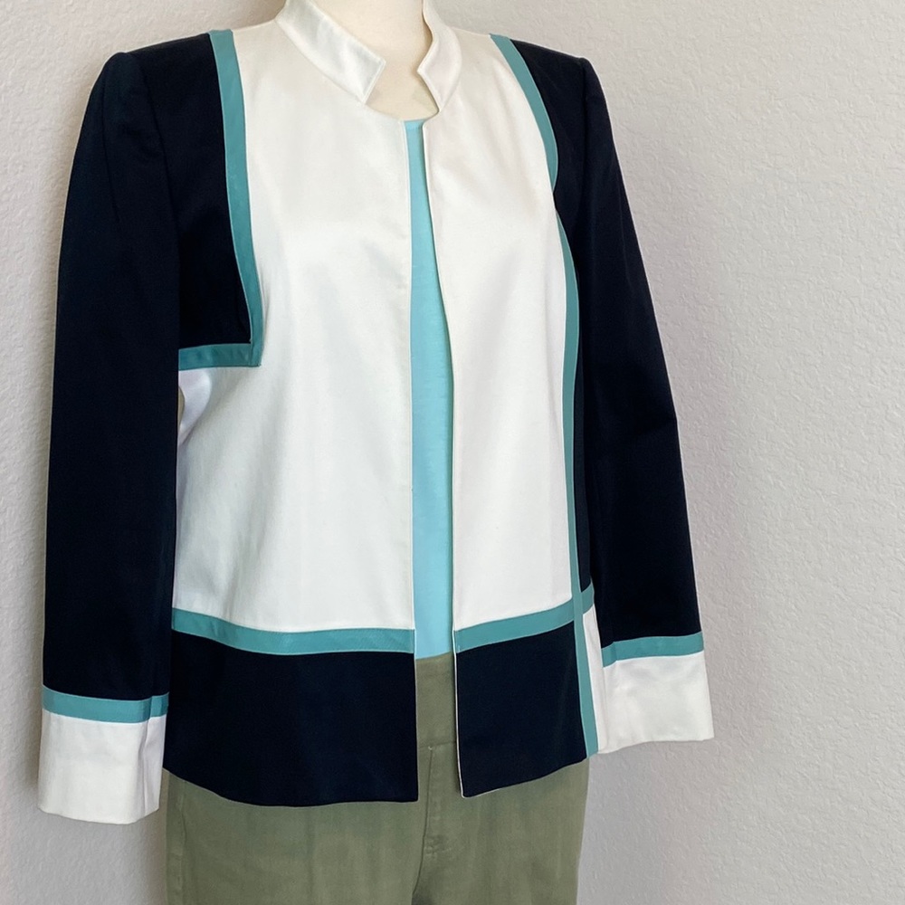 Linda Allard Ellen Tracy Color block jacket